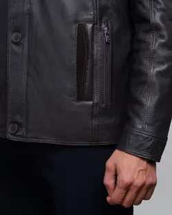 کاپشن چرم مردانه فایو - فروشگاه فایو