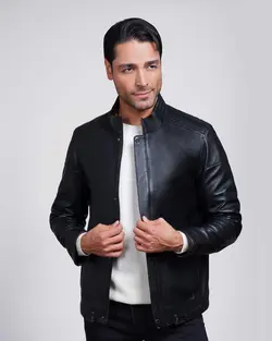 کاپشن چرم مردانه فایو - فروشگاه فایو