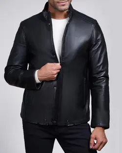 کاپشن چرم مردانه فایو - فروشگاه فایو