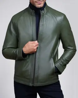 کاپشن چرم مردانه فایو - فروشگاه فایو