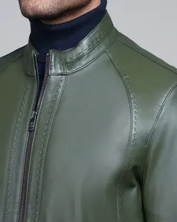 کاپشن چرم مردانه فایو - فروشگاه فایو