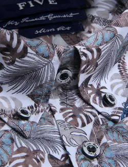 پیراهن آستین کوتاه هاوایی مردانه فایو - فروشگاه فایو