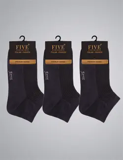 جوراب مردانه فایو پک سه تایی کد 7034