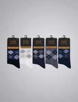 جوراب مردانه فایو پک پنج تایی کد 4001
