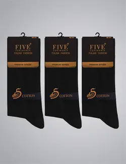 جوراب مردانه فایو پک سه تایی کد 7025