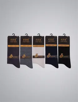 جوراب مردانه فایو پک پنج تایی کد 4006
