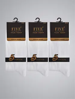 جوراب مردانه فایو پک سه تایی کد 7022