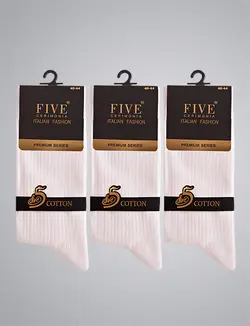 جوراب مردانه فایو پک سه تایی کد 7017