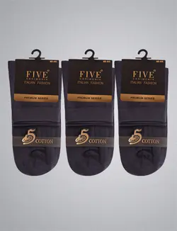 جوراب مردانه فایو پک سه تایی کد 7015