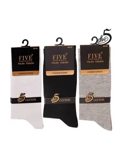 جوراب مردانه ساق دار فایو مدل 1591597 پک سه تایی