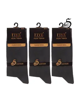 جوراب مردانه ساق دار فایو مدل 1591595 پک سه تایی