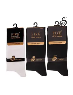 جوراب مردانه ساق دار فایو مدل 15915911 پک سه تایی