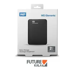 هارد اکسترنال وسترن دیجیتال مدل Elements ظرفیت 2 ترابایت