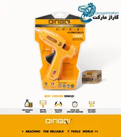 تفنگ چسب حرارتی 100 وات دینگ کی مدل 124100