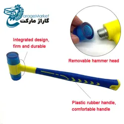 چکش دو سر 174 گرمی صافکاری بدون رنگ پی دی آر مدل ARK-174G