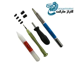 قلم نیش خوابان 4 عددی شش سر صافکاری تکنو صاف مدل GM-T56