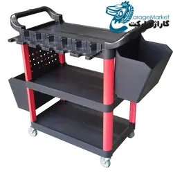 میز ترولی تجهیزات صافکاری دیتیلینگ سه طبقه فای تک مدل FY-901-3L