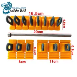چسبونک قطاری سه پارچه تخت قابل تنظیم صافکاری همراه با میله