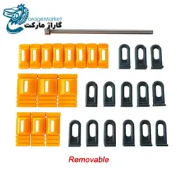 چسبونک قطاری سه پارچه تخت قابل تنظیم صافکاری همراه با میله