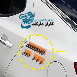 چسبونک قطاری سه پارچه تخت قابل تنظیم صافکاری همراه با میله