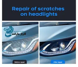 مایع دستگاه رفع ماتی کدری زردی شیشه چراغ خودرو مدل Headlight Renovation Repair Fluid 800ml