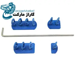 چسبونک قطاری پیچی چهار پارچه قابل تنظیم صافکاری بی رنگ همراه با میله