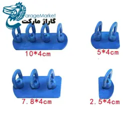 چسبونک قطاری پیچی چهار پارچه قابل تنظیم صافکاری بی رنگ همراه با میله