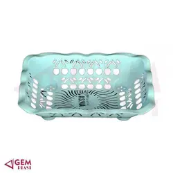 سبد سبزی 6 عددی گلایس مستطیل کد 291