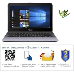 لپ تاپ ایسوس مدل VivoBook Flip ۱۲ TP۲۰۳MAH با صفحه نمایش لمسی |
