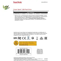 فلش مموری Sandisc مدل CRUZER SPARK ظرفیت 16 گیگابایت | فلش مموری سن دیسک |