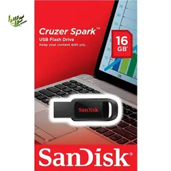 فلش مموری Sandisc مدل CRUZER SPARK ظرفیت 16 گیگابایت | فلش مموری سن دیسک |
