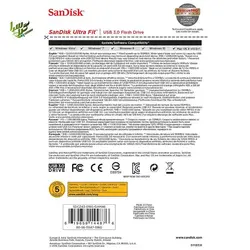 فلش مموری سن دیسک مدل Ultra Fit ظرفیت 64 گیگابایت | فلش مموری سن دیسک |