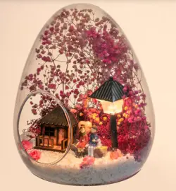 باغ عشق صورتی با نور تراریوم (ترکیه)