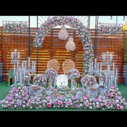 دیزاین سفره عقد بنفش صورتی
