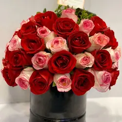 باکس گل فلزی رز هلندی