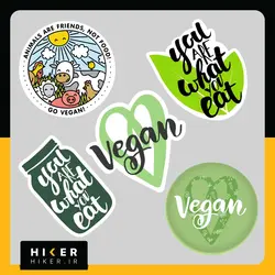 پک استیکر وگان (۵ عددی)