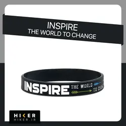 دستبند سیلیکونی INSPIRE THE WORLD TO CHANGE (0433)