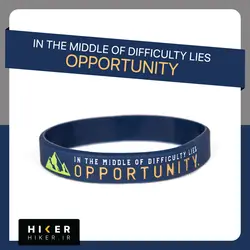 دستبند سیلیکونی IN THE MIDDLE OF DIFFICULTY LIES OPPORTUNITY (0431)