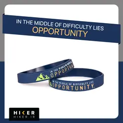 دستبند سیلیکونی IN THE MIDDLE OF DIFFICULTY LIES OPPORTUNITY (0431)
