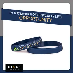 دستبند سیلیکونی IN THE MIDDLE OF DIFFICULTY LIES OPPORTUNITY (0431)