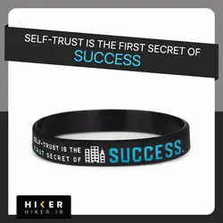 دستبند سیلیکونی SELF-TRUST IS THE FIRST SECRET OF SUCCESS (0430)