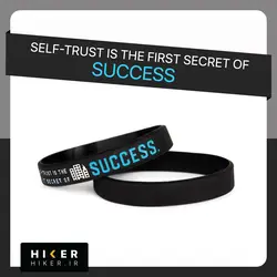 دستبند سیلیکونی SELF-TRUST IS THE FIRST SECRET OF SUCCESS (0430)