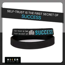 دستبند سیلیکونی SELF-TRUST IS THE FIRST SECRET OF SUCCESS (0430)