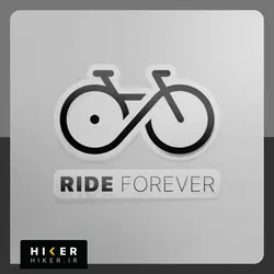 پک استیکر شیشه‌ای عشق دوچرخه