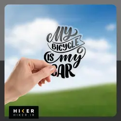 پک استیکر شیشه‌ای عشق دوچرخه