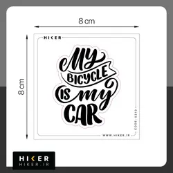 پک استیکر شیشه‌ای عشق دوچرخه