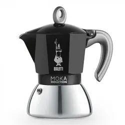 موکا اینداکشن جدید بیالتی مشکی Bialetti-New Moka Induction-4 cups