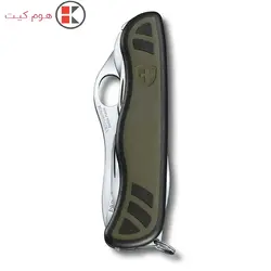 چاقو وابزار چندکاره ویکتورینوکس سبز و مشکی Victorinox_Soldier 08 One Hand_0.8461.MWCH