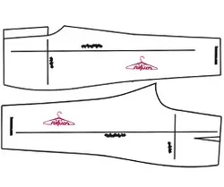 الگو آماده شلوار ده سایزی 36 تا 54