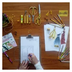 خط‌ کش خیاطی آهار مدل جزوه نویسی